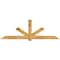 Ekena Millwork Kennewick Rough Sawn Timber Gable Bracket, Western Red Cedar, 108"W x 36"H x 4"D x 6"F, 8/12 Pitch GBW108X36X0406KEN00RWR - alternate 1